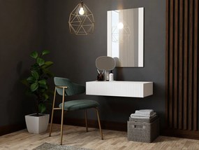 Toaletný stolík so zrkadlom Sinenko, Farby: biela