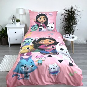 Jerry Fabrics Bavlnené obliečky 140x200 + 70x90 cm - Gabby's Dollhouse 02