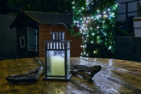 DECOLED Sada 3 LED sviečok, mandľová, 8 cm, s diaľkovým ovládaním