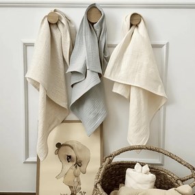 Mušelínová plienka z organickej bavlny modrá 70x70 cm