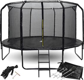 Záhradná trampolína SkyFlyer 14FT 426cm – čierna