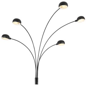 Globo 58228NB - Stojacia lampa SEYMOUR 5xE14/40W/230V čierna