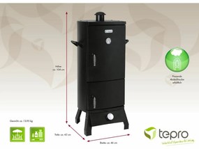 Tepro 3182 Plynová udiareň Lockport, 46 x 42 x 104 cm