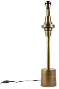 Stolná lampa v štýle Art Deco bronzová bez tienidla - Diverso