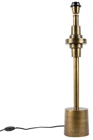 Stolná lampa v štýle Art Deco bronzová bez tienidla - Diverso