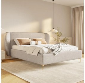 Čalúnená posteľ bez matraca DALIA 160x200 cm béžová