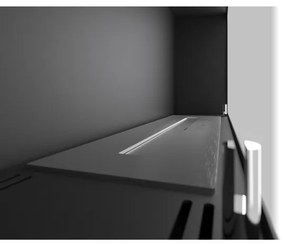 InFire - Nástenný BIO krb 44x91 cm 3kW čierna