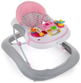 PETITE&MARS - Detské chodítko s melódiou MONTY ružová