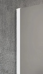 Erga Paris, sprchová zástena Walk-In 70x200 cm, 8mm sklo námraza, biely profil, ERG-V02-PARIS-070x200-FR-WH