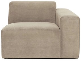 Béžový menčestrový modul pohovky (pravý roh) Sting - Scandic