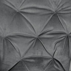 Jedálenská stolička zamatová, sivá DCH-421 GREY4
