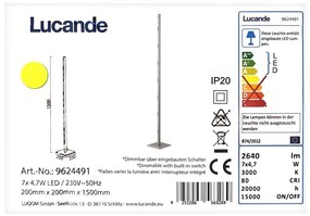 Lucande Lucande - LED Stmievateľná stojacia lampa MARGEAU 7xLED/4,7W/230V LW0099
