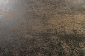 Jedálenský stôl TOMTOC 180-220-260 cm - keramický mramorový vzhľad rust/čierna