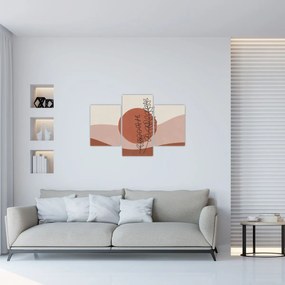 Obraz - Boho listy N⁰1 (90x60 cm)