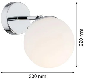 Argon 3988 - Nástenná lampa SATELITE 1xE27/15W/230V lesklý chróm