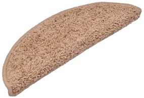 vidaXL Podložky na schody, 15 ks, béžové, 65x21x4 cm