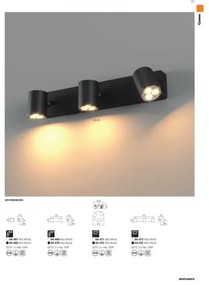 Redo 04-470 - Bodové svietidlo CAMEO 2xGU10/50W/230V