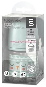 SUAVINEX - fľaša BONHOMIA  150 ml fyziologická SX PRO + 0 SF - zelená