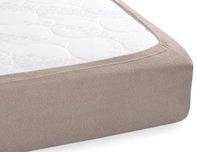 Froté napínacie prestieradlo na vysoký matrac FR-027 Sivohnedé 80 x 200 - výška 30 cm