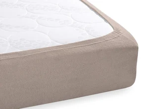 Froté napínacie prestieradlo FR-027 Sivohnedé 200 x 220 - výška 20 cm