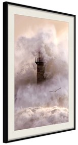 Artgeist Plagát - Storm [Poster] Veľkosť: 20x30, Verzia: Čierny rám s passe-partout