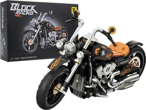 Stavebnica Čierny motocykel T1007 - 455 dielikov