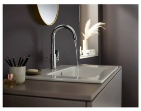 Hansgrohe Vernis Blend - Umývadlová batéria s otočným výtokom a odtokovou súpravou s tiahlom, chróm 71554000