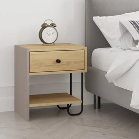 Nočný stolík v dekore duba s poličkami Saturne – Marckeric