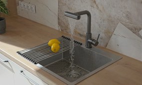 Laveo Rotaro, vysoká drezová batéria s výsuvným 4-funkčným výtokom, grafitová, LAV-BLR_969D