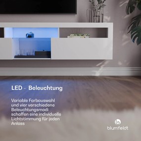 Blumfeldt Elgin, TV skrinka, 150 x 30 x 40 cm, LED