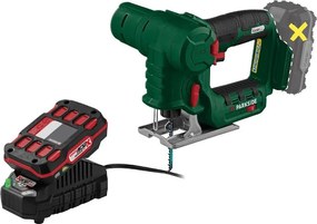 Parkside®  Aku priamočiara a chvostová píla Psssa 20-Li B2 + Akumulátor 20 V 2 Ah + Nabíjačka 20 V 2,4 A  (800011852)