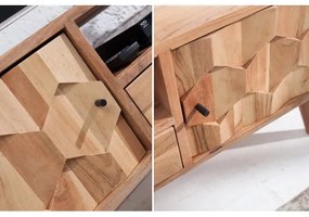 TV-skrinka 38423 140cm Masív drevo Acacia Retro - Komfort-nábytok