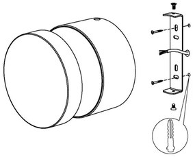 Eglo 97303 - LED Vonkajšie nástenné svietidlo MELZO LED/11W/230V čierna