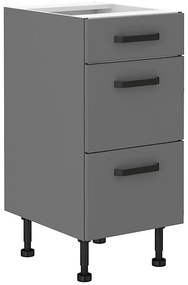 Kuchynská skrinka NESSA antracitová 40d 3s bb