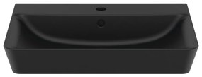 Matne čierne keramické umývadlo 60x46 cm Silk Black – Ideal Standard