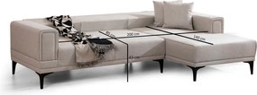 Rohová sedací souprava Horizon 250 cm ecru pravá