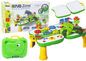 LEAN TOYS Stolný kufor Dinosaurus - 249 kusov