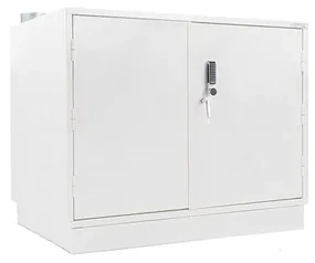 Ohňovzdorná skriňa na chemikálie s el. zámkom FORMULA, 895x1000x600 mm