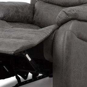 Polohovacie kreslo sivé TV-4086 GREY
