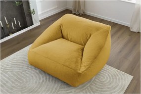 Žltý sedací vak z umelej kožušiny Lilibet – Bobochic Paris