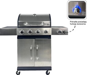 CH Záhradný plynový gril (4+1 horáky) s reduktorom 13kW