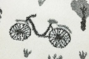 Koberec Lima G762A autá, krémový / sivý