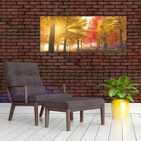 Obraz jesenných stromov (120x50 cm)