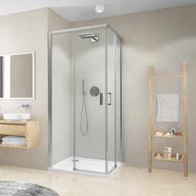 Roth Štvorcový alebo obdĺžnikový sprchovací kút CI C2L+CI C2R, brillant - bez vaničky ROTH-Variant: šírka ľavých dverí: 80 cm, šírka pravých dverí: 9…