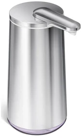 Sivý automatický oceľový dávkovač mydla 266 ml - simplehuman