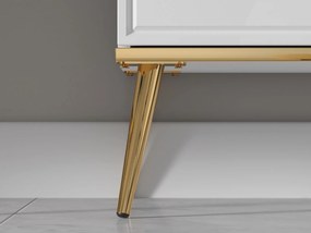 VITRÍNA BELLINI BIELY VYSOKÝ LESK 92 cm LED