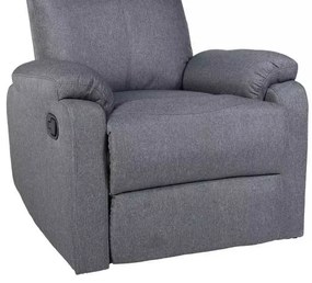 LuxuryForm DESIGN Televízne kreslo CARLOS s polohovaním - šedé