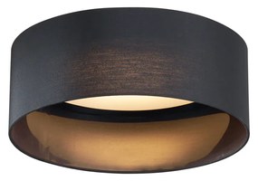 Moderné stropné svietidlo čierne transparentné 40 cm vrátane LED 3-krokové stmievateľné - Sue