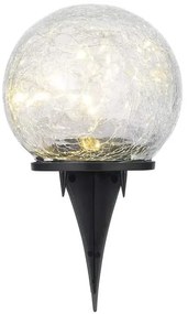 Solárna lampa guľa LED 10x19cm