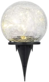 Solárna lampa guľa LED 10x19cm